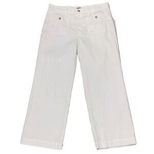 J. Crew Women’s Sailor Slim Wide-leg Chino Pant Size 30 Natural Beige #BY637
